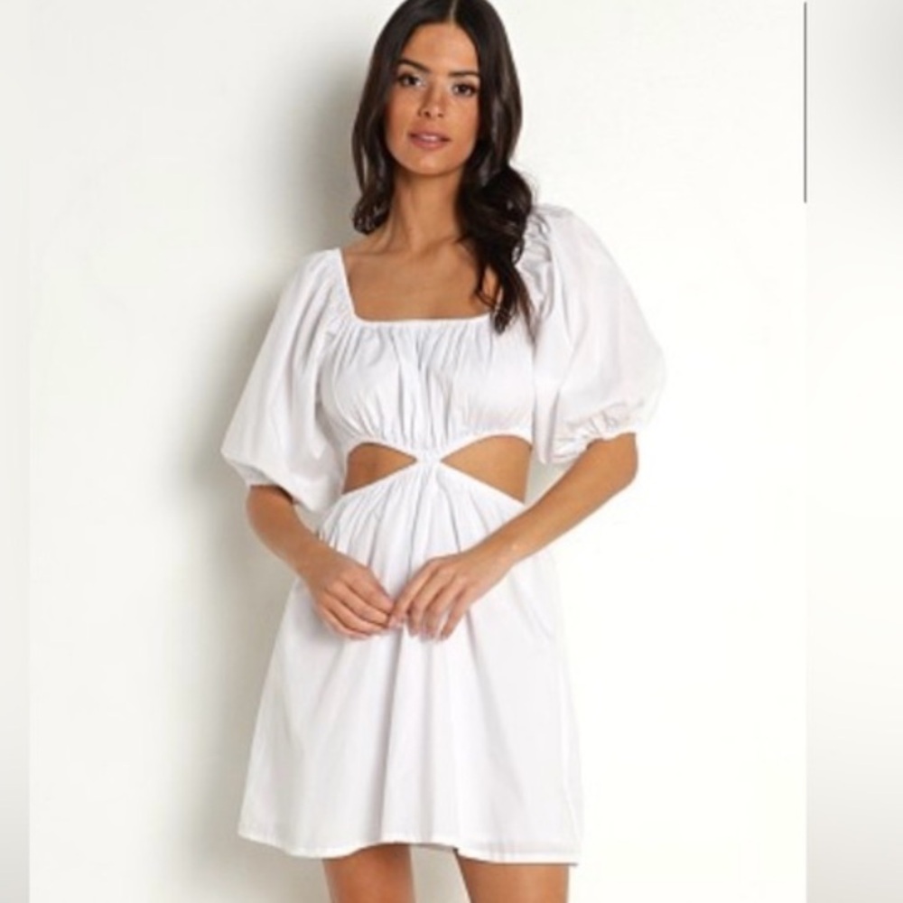 Faithfull the Brand White Cutout Dress